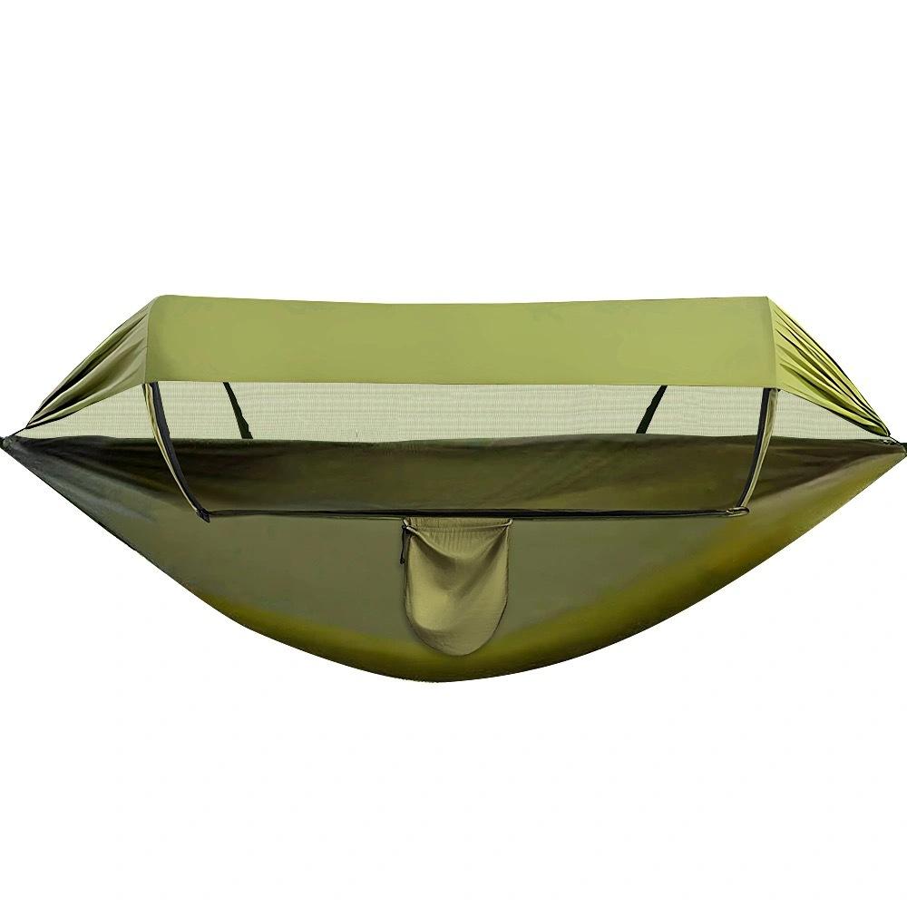 New Hammock Outdoor Double Anti Rollover Automatic Quick Opening Swing Mosquito Net Hammock Outdoor Camping Awning