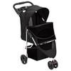 VidaXL Folding Dog Stroller Black 80x46x98 Cm Oxford Fabric 172196