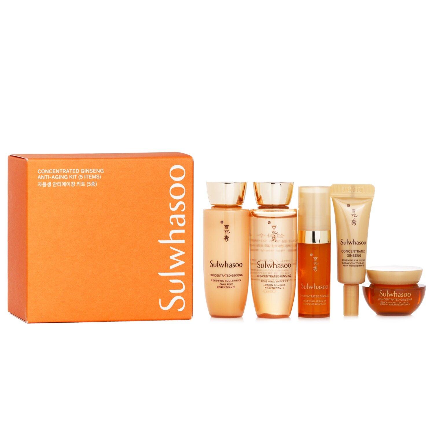 

Sulwhasoo Concantrated Ginseng Anti-Aging Kit (5items) +RANDOM GIFT