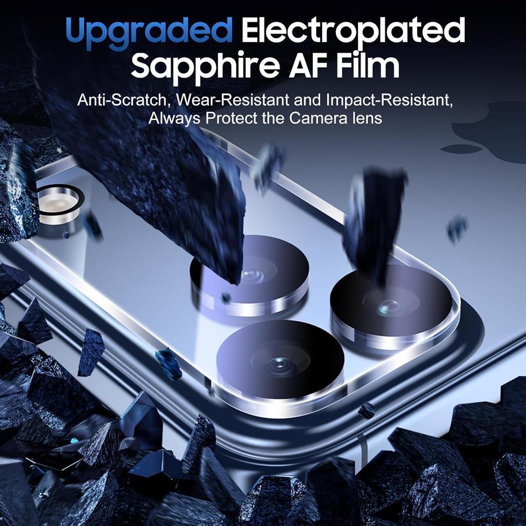 4IN1 [2+2] Privacy Anti-Spy Tempered Glass for iphone 17/ 17 Air/ 17 Pro/ 17 Pro Max Screen Protector + Rear Tempered Glass Lens Camera Protector