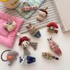 Koreanische Cartoon-Stoff-Baumwoll-Haargummis - Nicht-schädigende elastische Haaraccessoires für Mädchen, perfekt für Herbst und Winter