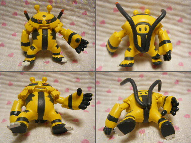 TAKARA TOMY 3D Pokemon Encyclopedia Pocket Monsters 03 Figures Early Production D&P (3 Figures) [Elekid, Electabuzz, Electivire] @