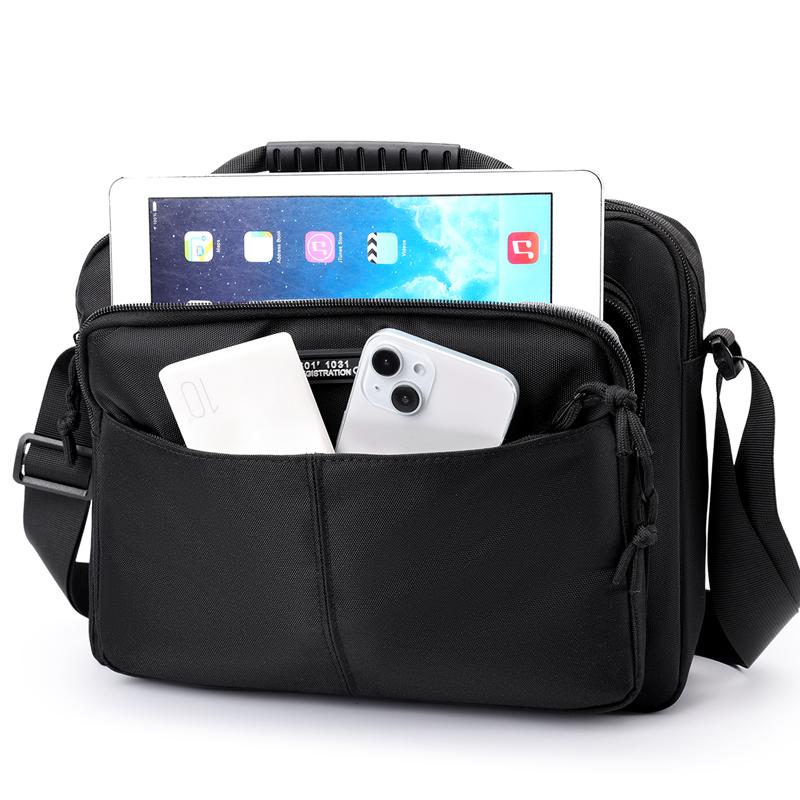 Men's Business Crossbody Shoulder Bag – Large Capacity Waterproof Sling with Multi-Pocket Design for Daily Use