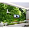 Green Forest Mural Big Tree 3d Wallpaper Living Room Bedroom Decoration Wallpaper For Walls 3d Murals