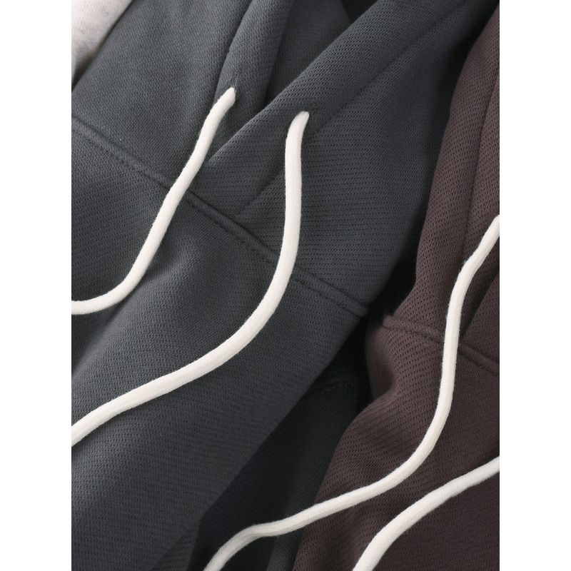 Retro Heavyweight Sweatshirt for Men, Autumn and Winter Style, Fleece-Lined, Thickened, Hooded Pullover, Export Quality, Warm Trendy Brand Jacket