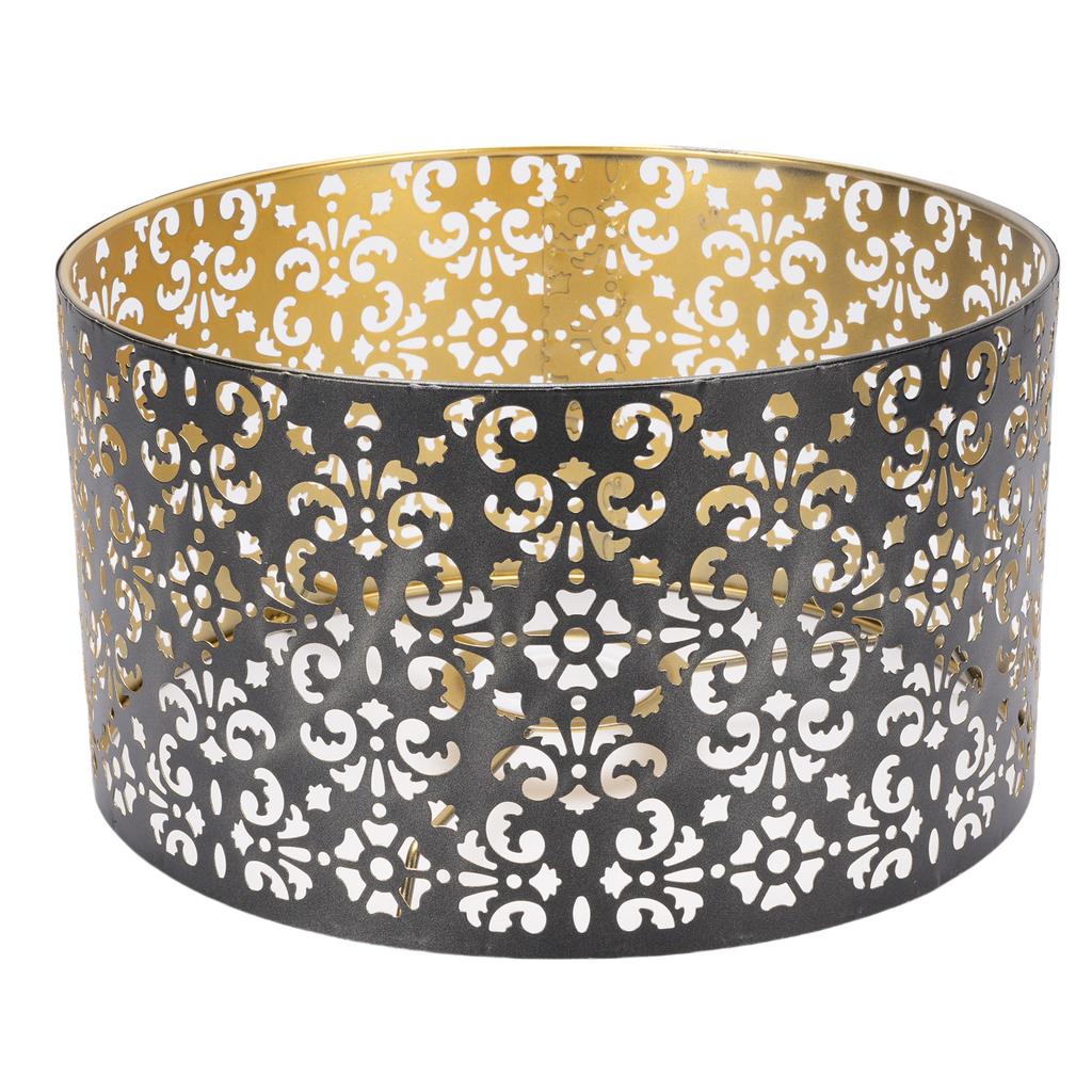 Metal Hollow Lamp Shade Aesthetic Iron Hollow Out Flower Pattern Lampshade for E27 E14 Socket Light