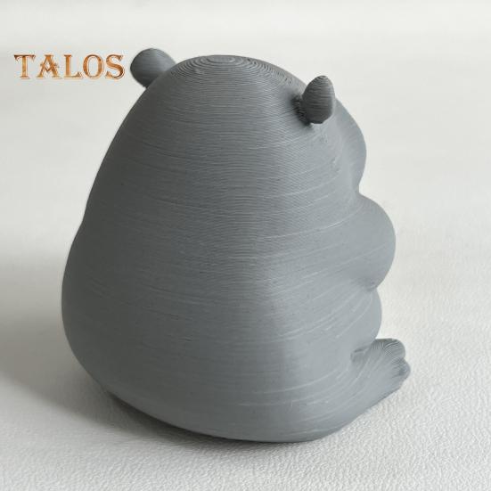 Trauriges Baby-Nilpferd 3D-gedrucktes Nilpferd-Ornament Miniatur-Nilpferd-Figur Desktop-Sammlerstück Nilpferd-Dekoration für Zuhause Büro