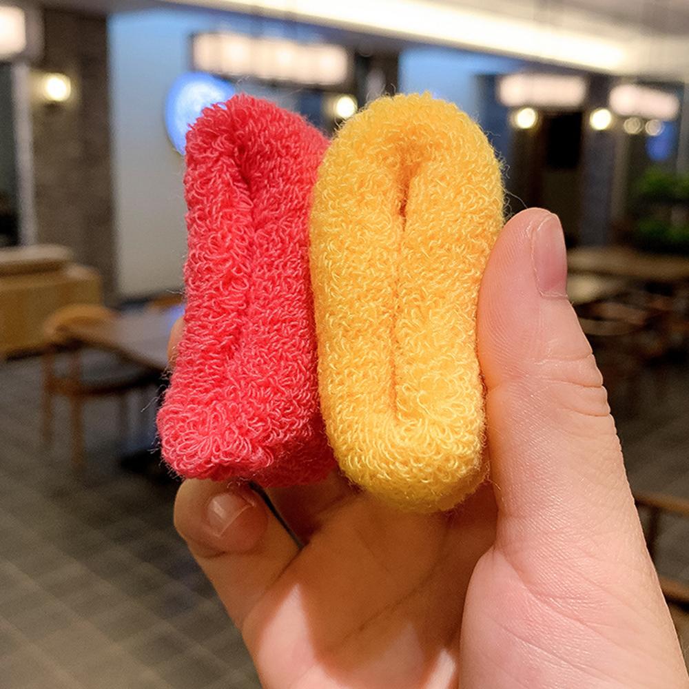 6/12pcs Girls Colorful Wide Thick Elastic Hair Bands Ponytail Holder Children Scrunchie Rubber Band hair Tie Hair Accessories