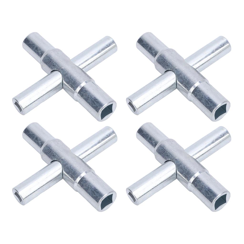 4 szt. 4-kierunkowy klucz do zaworu czerpalnego Zestaw kluczy do wody Klucz Zawór do kranu zewnętrznego Narzędzie Klucz do kurka 14 932 516 1132in