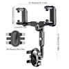 Rear View Glass Phone Holder,Rotatable and Retractable, Universals Mount, Cellphone Car Mount for 4''-7'' Device