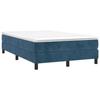 Maison Exclusive - Sommier à lattes de lit et matelas bleu foncé 120x190cm velours