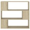 Bookshelf Room Divider Sonoma Oak 100 x 24 x 94 cm