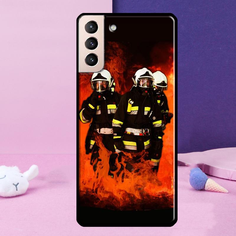 Feuerwehrheld Handyhülle Für Samsung Galaxy S25 S24 Ultra S9 S10 S20 S21 S22 Plus S23 FE S24 FE Hülle
