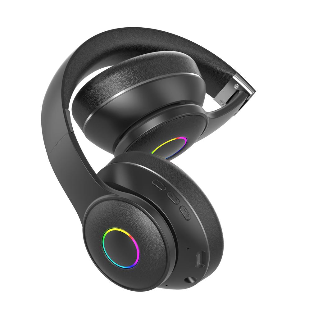 Hybrid Active Noise Cancelling Over-Ear Headset with Deep Bass Reduce Noise Music Earbuds for Sport