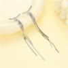 Luxury Long Tassel Dangle Zircon Drop Earrings for Women Gold Color Metal Snake Bone Earrings Christmas Jewelry Party Gifts