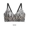 Women Plus Size Wireless Push Up Seamless Leopard Print Bra