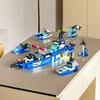 Non-Toxic 520Pcs Maritime Patrol Vessel Building Blocks Toys Model Patrol Boat Assemble Puzzle Bricks Toy Sets For Kid Ornament Gifts