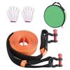 YAPJEB Universal Tow Rope, 5m, Maximum Load Capacity 10 Tons, Car Tow Strap, Emergency Escape Measures, U-Shaped Shackle Hook, High Strength, Heavy-Du