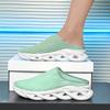 Fashion Green Men Slippers Summer Breathable Home Indoor Slippers Flats Thick Bottom Lightweight Slides Fashion Outdoor Walking Shoes 48