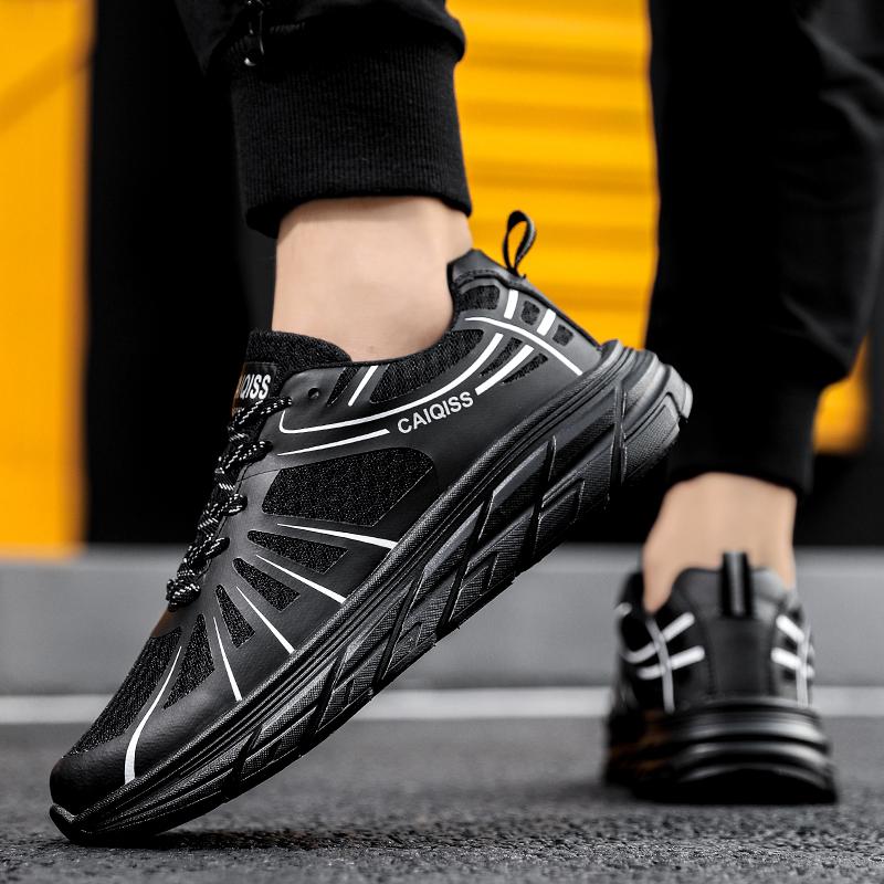 Men’s Black Sports Shoes Women White Running Sneakers Students Over Sized Basketball Shoes Couple Red Yellow Unisex Jogging Shoes