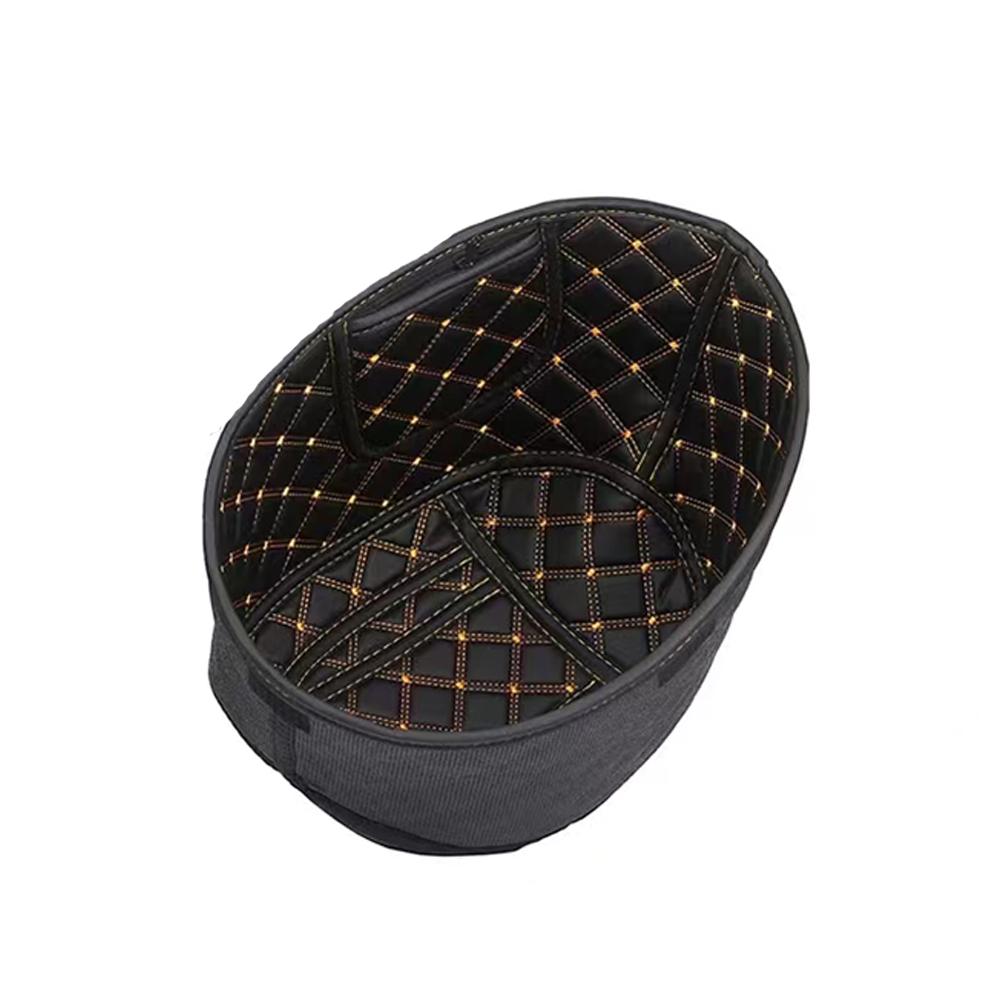 

For Vespa Sprint Primavera 150 Motorcycle Storage Box Liner Luggage Tank Cover Seat Bucket Pad black with gold