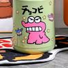 15L Crayon Shin chan 2025 Snacks DIY Trash Can with Lid Cute Deodorant Bedside Matcha Color Household Merchandises Waste Bins