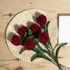 Twisting Stick Tulip Wool Flowers Never Wither Floral Arrangement Long-Lasting Keepsake Flower for Home Decor