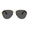 Versace Greca Personality Design Metal Butterfly Sunglasses Unisex Sunglasses Black Gold O2289-O10028761