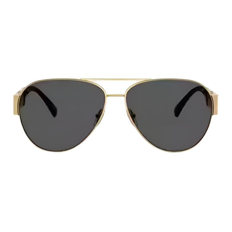 Versace Greca Personality Design Metal Butterfly Sunglasses Unisex Sunglasses Black Gold O2289-O10028761