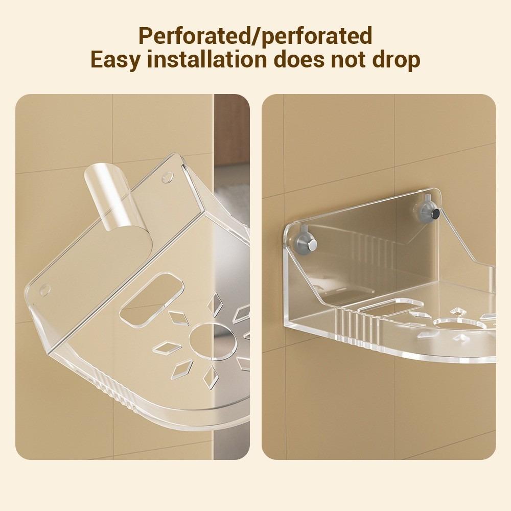 Universal Monitoring Stand  Floating Wall Shelf  No Drilling Shelves Holder Clear Monitoring Bracket