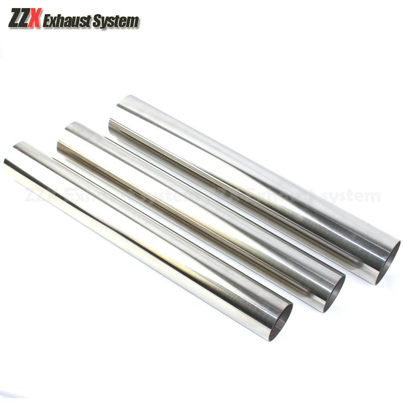Exhaust pipe 2mm thick 304 stainless steel straight pipe welded pipe 51/63/76mm pipe welded industrial stainless steel pipe 1PC 51mm x 200mm