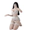 Domila Erotic Underwear Passion Pajamas Temptation Uniform Qqny Wholesale Garter Belt Clothes Set One Piece Hair