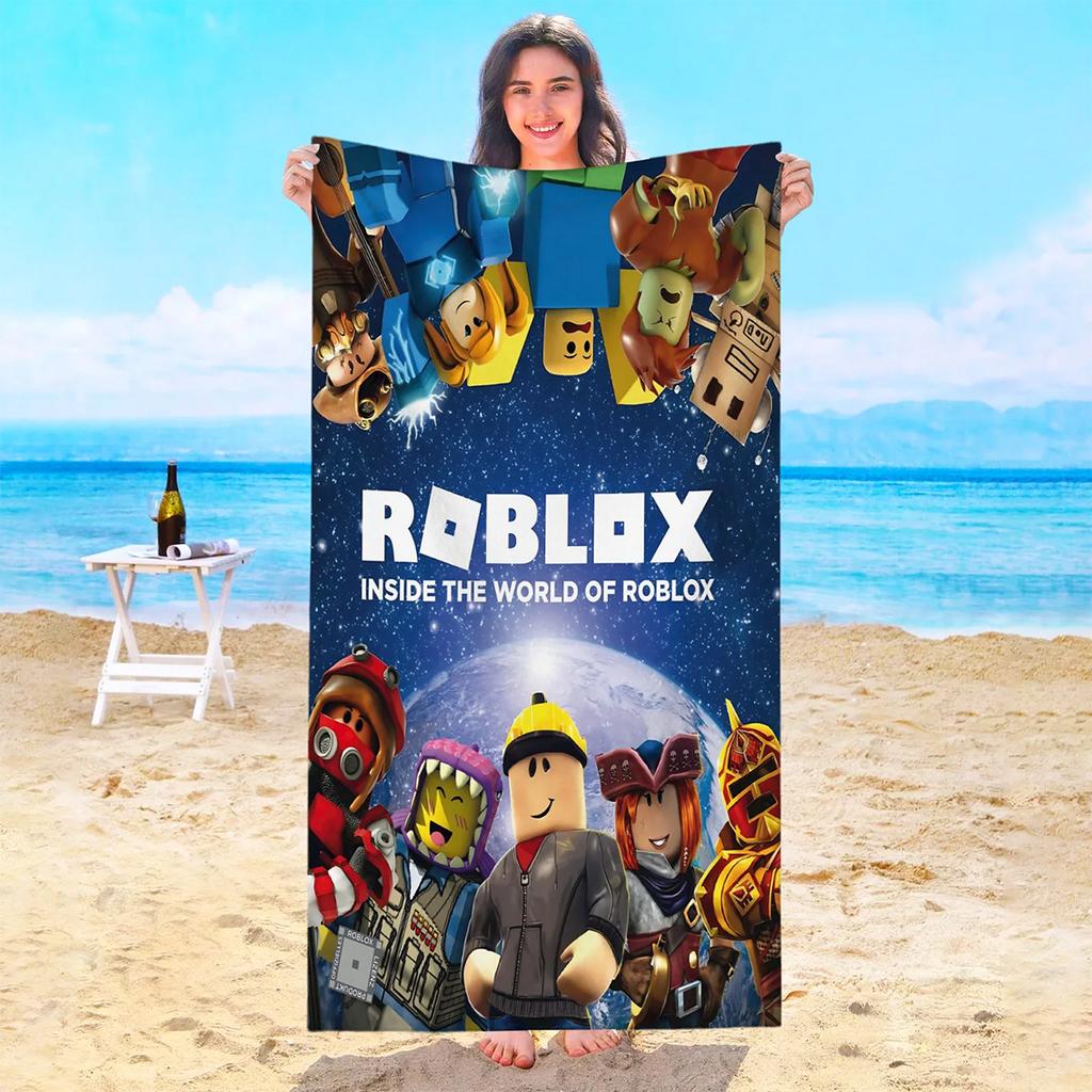 Robloxes Beach Towel Travel Hotel Towels Bathroom Swimming Pool Playa Baby Spa For Home Sauna Bath Microfiber Quick Drying Gym