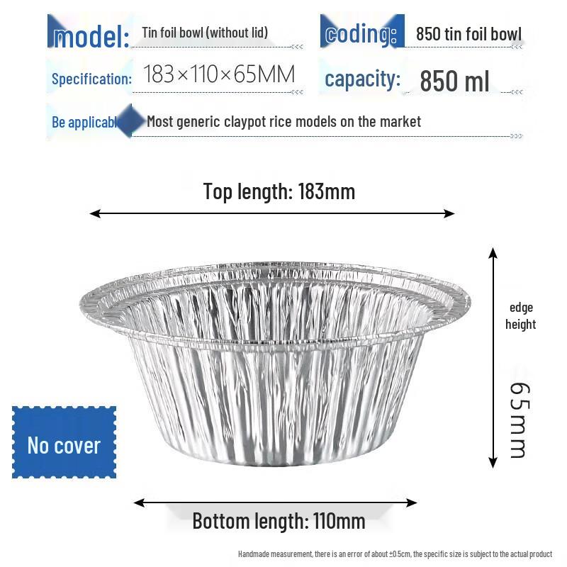 Disposable Aluminum Foil Bowls