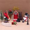 Christmas Dollhouse Decor Set Dollhouse Miniature Accessories Mini Tree Gift Boxes Snow men Decorations Party Supply
