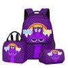 Popular Youthful Trendy Novelty Sprunki 3D Print 3pcs/Set Student Travel Bags Laptop Daypack Backpack Lunch Bag Pencil Case