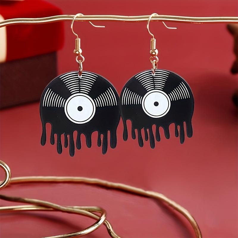 New Hot Sale Vinyl Music Festival Earrings Earrings Pendant Accessories