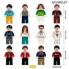 M8127 Splicing Building Block Toy Tour Group Figurine Student Teacher Children Small Particle Building Block Toy