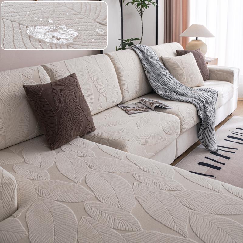 Convertible Sofa Cover Waterproof Couch Cover Adjustable Elastic Sofa Seat Cover 1 2 3 4 Seat L Sectional Living Room Sofas