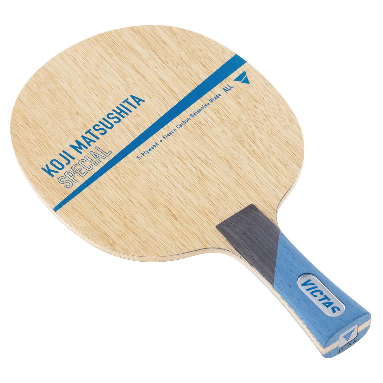 VICTAS Table Tennis Racket Koji Matsushita Special Shakehand Defensive Type with Special Model Used by Koji Flare 028304 Material, Matsushita, Handle,