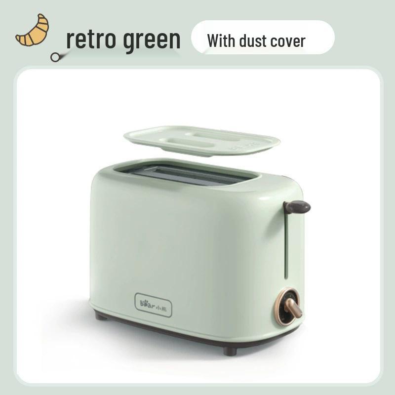 Little Bear 2-Slice Stainless Steel Toaster Oven & Bread Toaster 6-Setting Temperature Control