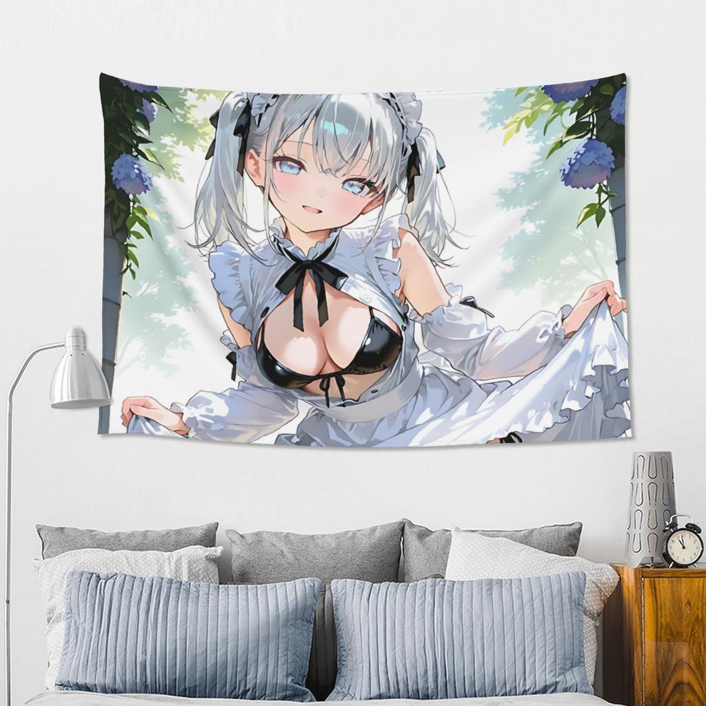 Japanese Style Anime Game Girl Tapestry Room Decoration Home Decoration Tapestry Decor Accessories Cute Room Decor