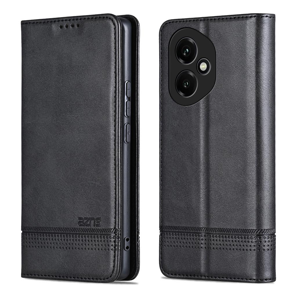 AZNS For Honor 400 5G (Global) Case Cowhide Texture PU Leather Wallet Phone Cover