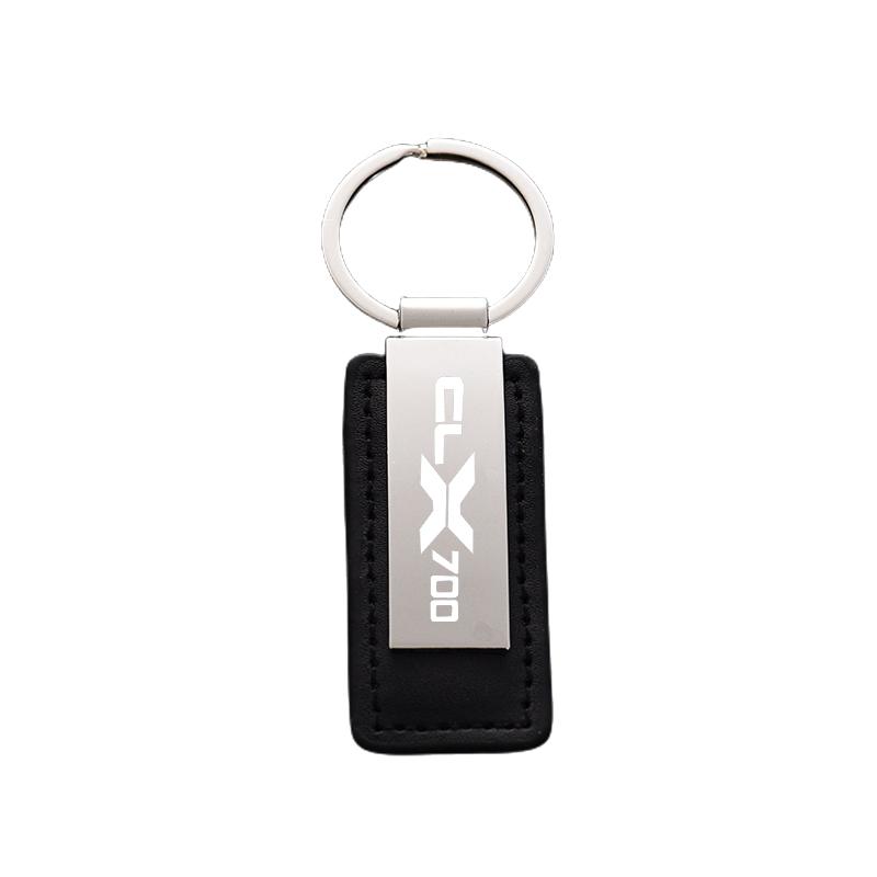 

For CFMOTO CLX 700 700CL-X 700CLX clx700 CL-X Adventure Custom Leather Keychain Alloy Keyring Motorcycle Accessories чёрный