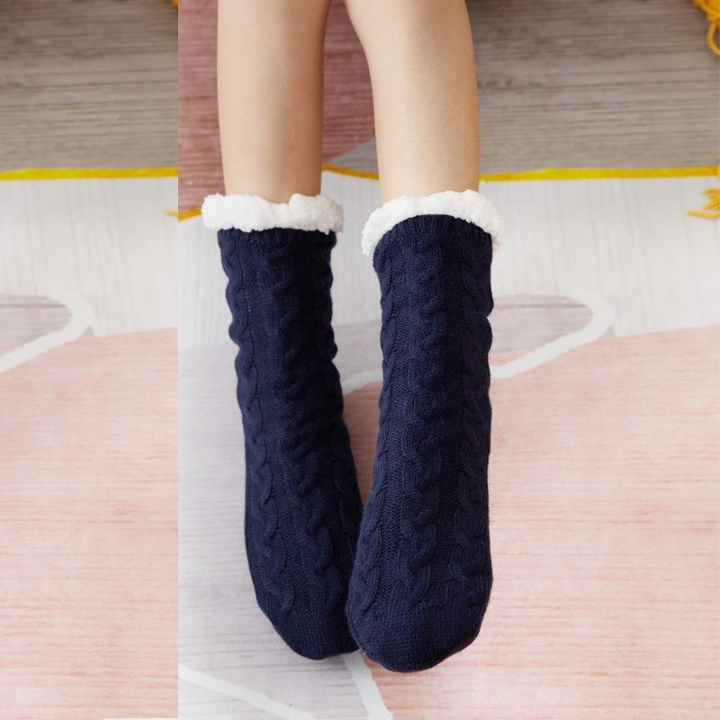 Floor Socks, Christmas Socks, Carpet Socks, Women's Autumn and Winter with Velvet Middle Tube