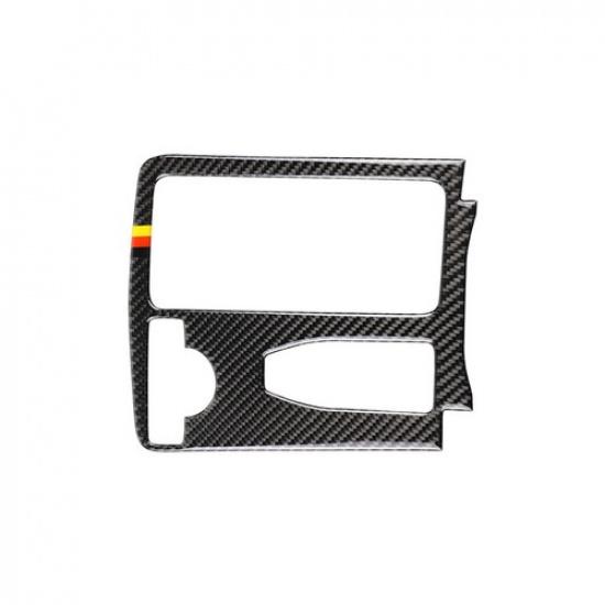 Auto Carbon Fiber Media Console Panel Trim For Mercedes-Benz C Class W204 07-13