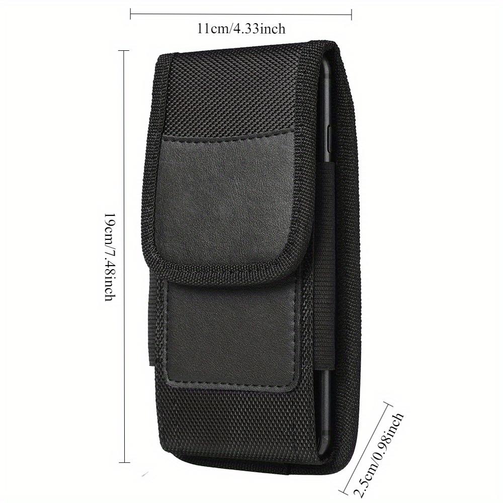 3.5-6.8inch Phone Nylon Pouch Cell Phone Belt Clip Carrying Holster Case Waist Bag for IPhone, Samsung Galaxy