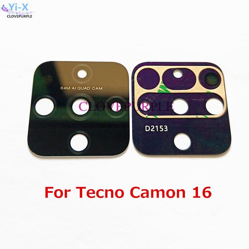 

1 шт. стеклянный объектив задней камеры с клейкой наклейкой для Tecno Camon 16, запасные части