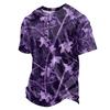 Herren Casual Hemd mit Knöpfen Kurzarm Leicht Atmungsaktiv Camouflage-Print