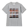 Edgy Viral Meme T Shirt Robert Pattinson Mugshot Nine Picture Grid Portrait Print Summer Ins Trendy Unisex Cotton Graphic Tops